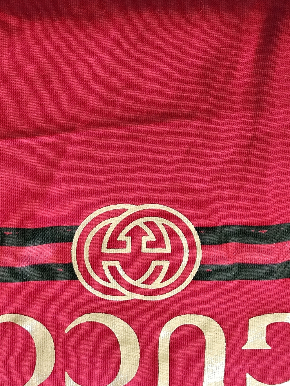 Gucci Red Logo Crewneck Sweater - Picture 10 of 10